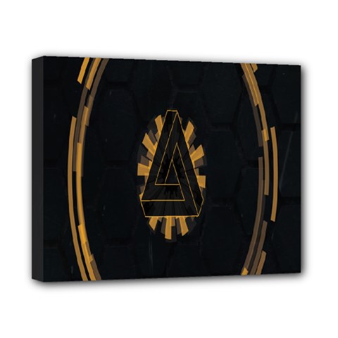 Geometry Interfaces Deus Ex Human Revolution Deus Ex Penrose Triangle Canvas 10  X 8  by Simbadda