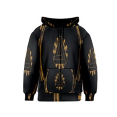 Geometry Interfaces Deus Ex Human Revolution Deus Ex Penrose Triangle Kids  Zipper Hoodie by Simbadda