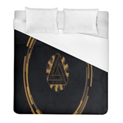 Geometry Interfaces Deus Ex Human Revolution Deus Ex Penrose Triangle Duvet Cover (full/ Double Size) by Simbadda