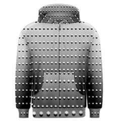 Gradient Oval Pattern Men s Zipper Hoodie by Simbadda