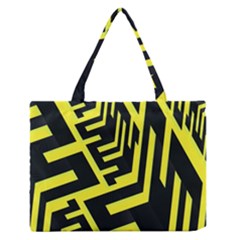 Pattern Abstract Medium Zipper Tote Bag by Simbadda