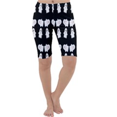 Cute Ghost Pattern Cropped Leggings  by Simbadda