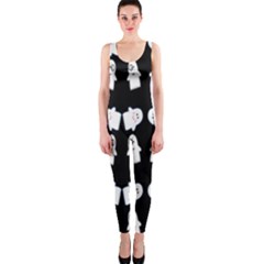 Cute Ghost Pattern Onepiece Catsuit by Simbadda