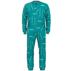 Digital Art Minimalism Abstract Candles Blue Background Fire Onepiece Jumpsuit (men)  by Simbadda