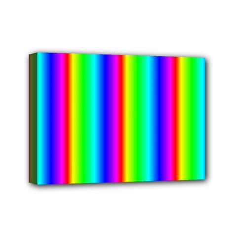 Rainbow Gradient Mini Canvas 7  X 5  by Simbadda