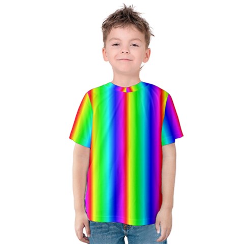 Rainbow Gradient Kids  Cotton Tee by Simbadda