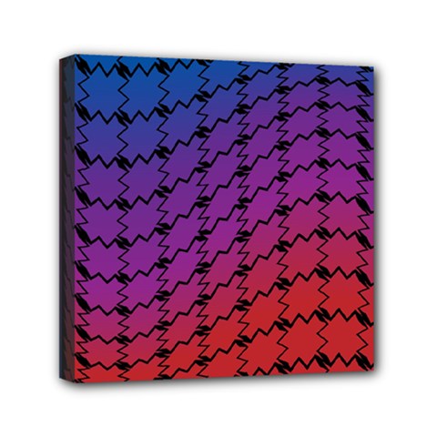 Colorful Red & Blue Gradient Background Mini Canvas 6  X 6  by Simbadda