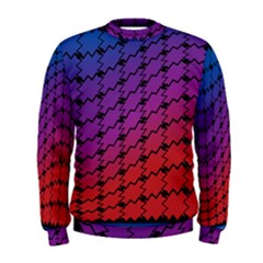 Colorful Red & Blue Gradient Background Men s Sweatshirt