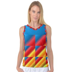 Gradient Map Filter Pack Table Women s Basketball Tank Top by Simbadda