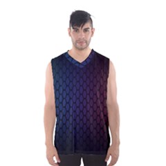 Hexagon Colorful Pattern Gradient Honeycombs Men s Basketball Tank Top by Simbadda