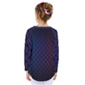 Hexagon Colorful Pattern Gradient Honeycombs Kids  Long Sleeve Tee View2