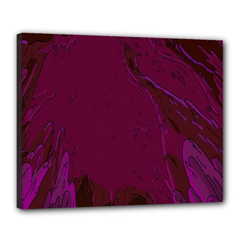 Abstract Purple Pattern Canvas 20  X 16  by Simbadda