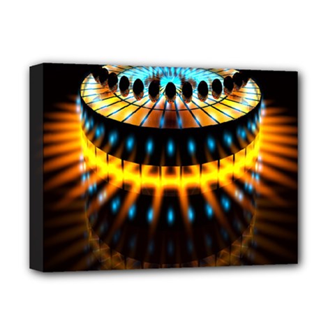 Abstract Led Lights Deluxe Canvas 16  X 12   by Simbadda