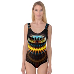 Abstract Led Lights Princess Tank Leotard  by Simbadda