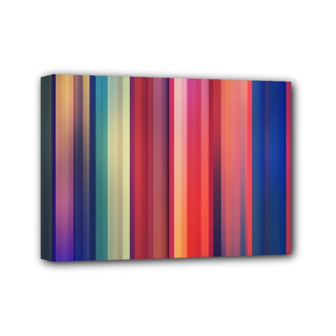 Texture Lines Vertical Lines Mini Canvas 7  x 5 