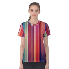 Texture Lines Vertical Lines Women s Cotton Tee