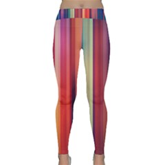 Texture Lines Vertical Lines Classic Yoga Leggings