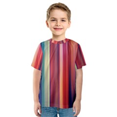 Texture Lines Vertical Lines Kids  Sport Mesh Tee