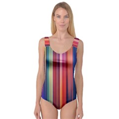 Texture Lines Vertical Lines Princess Tank Leotard  by Simbadda