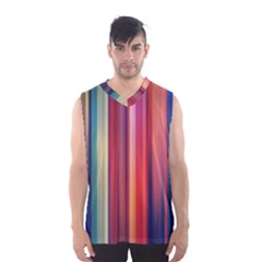 Texture Lines Vertical Lines Men s Basketball Tank Top by Simbadda