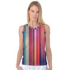 Texture Lines Vertical Lines Women s Basketball Tank Top