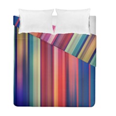 Texture Lines Vertical Lines Duvet Cover Double Side (Full/ Double Size)