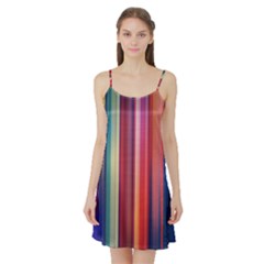 Texture Lines Vertical Lines Satin Night Slip