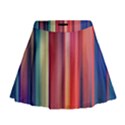 Texture Lines Vertical Lines Mini Flare Skirt View1