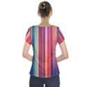 Texture Lines Vertical Lines Short Sleeve Front Detail Top View2