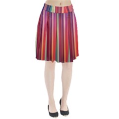 Texture Lines Vertical Lines Pleated Skirt