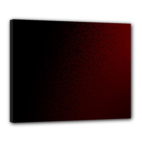 Abstract Dark Simple Red Canvas 20  X 16  by Simbadda