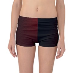 Abstract Dark Simple Red Reversible Bikini Bottoms by Simbadda