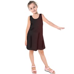 Abstract Dark Simple Red Kids  Sleeveless Dress by Simbadda