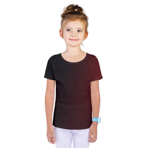 Abstract Dark Simple Red Kids  One Piece Tee by Simbadda