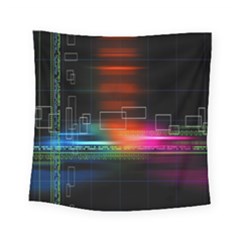 Abstract Binary Square Tapestry (small) by Simbadda