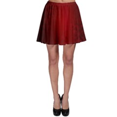 3d Red Abstract Pattern Skater Skirt by Simbadda