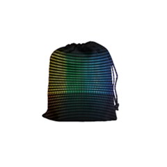 Abstract Multicolor Rainbows Circles Drawstring Pouches (small)  by Simbadda