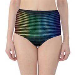 Abstract Multicolor Rainbows Circles High-waist Bikini Bottoms by Simbadda