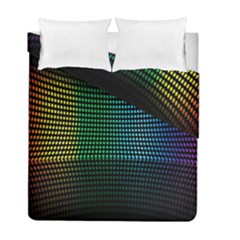 Abstract Multicolor Rainbows Circles Duvet Cover Double Side (full/ Double Size) by Simbadda