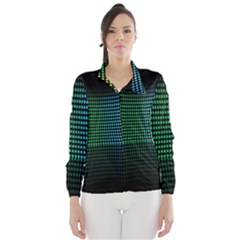 Abstract Multicolor Rainbows Circles Wind Breaker (women) by Simbadda