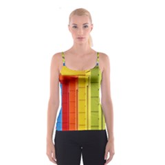 Abstract Minimalism Architecture Spaghetti Strap Top by Simbadda