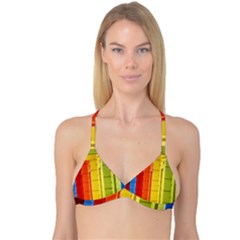 Abstract Minimalism Architecture Reversible Tri Bikini Top by Simbadda