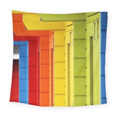 Abstract Minimalism Architecture Square Tapestry (large)