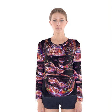 Hamburgers Digital Art Colorful Women s Long Sleeve Tee by Simbadda