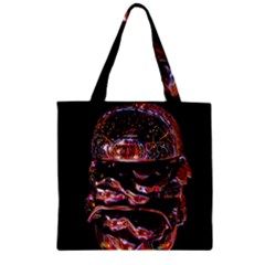 Hamburgers Digital Art Colorful Zipper Grocery Tote Bag by Simbadda