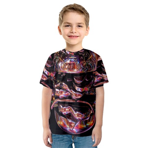 Hamburgers Digital Art Colorful Kids  Sport Mesh Tee by Simbadda