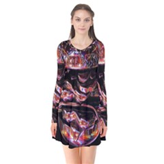 Hamburgers Digital Art Colorful Flare Dress by Simbadda