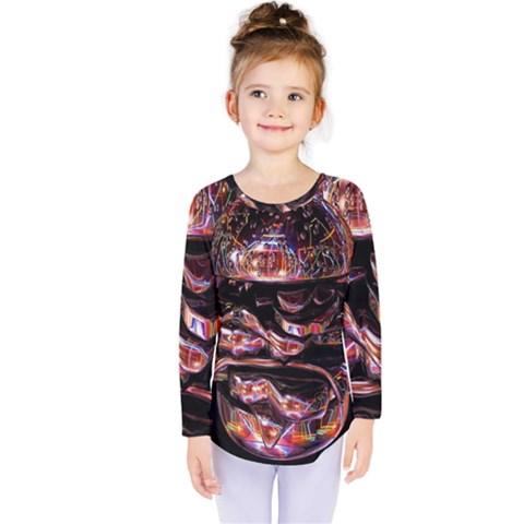 Hamburgers Digital Art Colorful Kids  Long Sleeve Tee by Simbadda