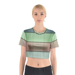 Lines Stripes Texture Colorful Cotton Crop Top