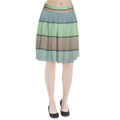 Lines Stripes Texture Colorful Pleated Skirt by Simbadda